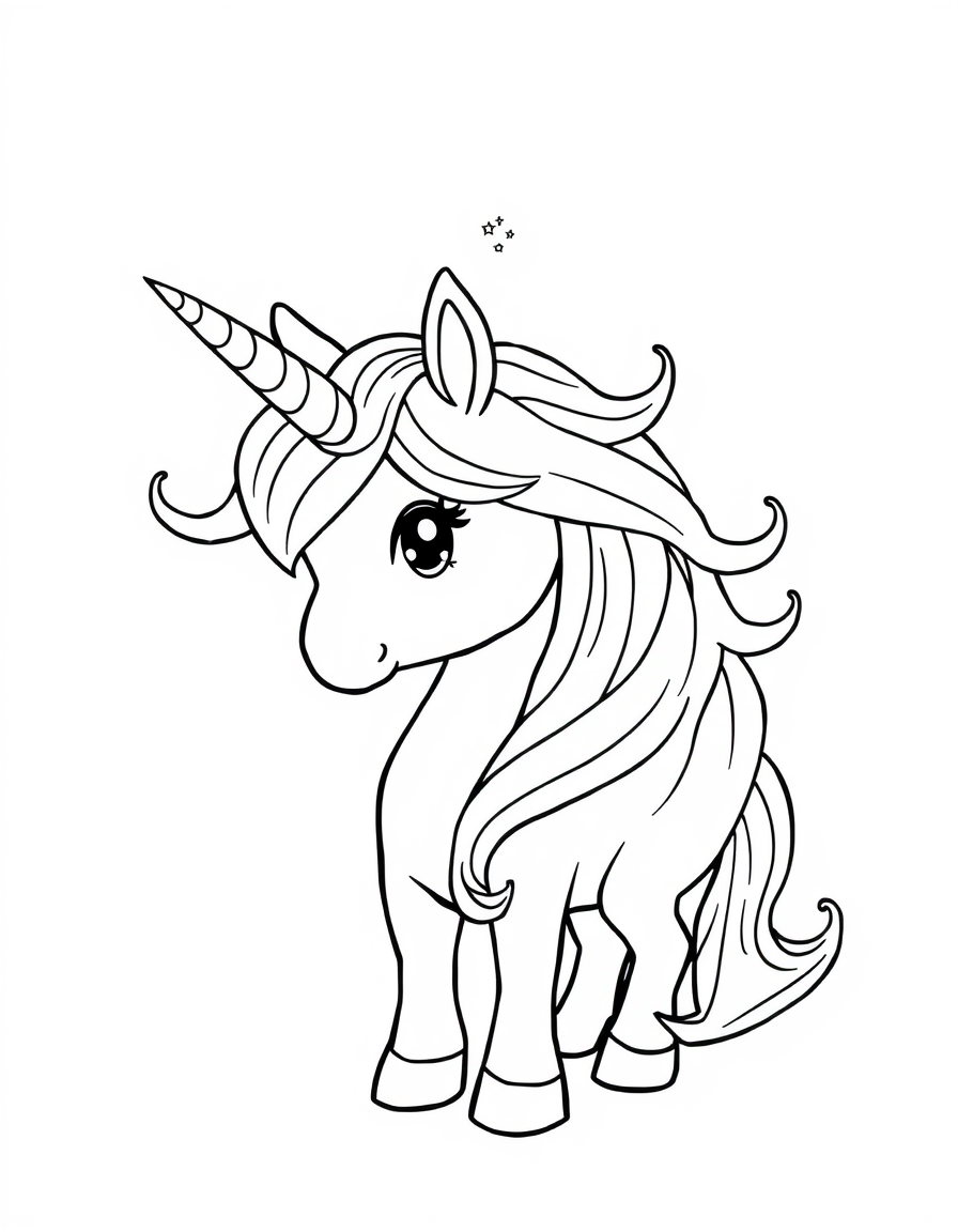 A Unicorn With Sparkly Mane