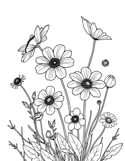 Beautiful Wildflowers In Bloom