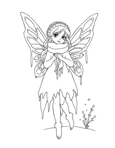 The Winter Fairy Wears Icicle Clothes
