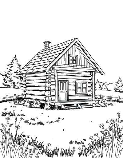 A Peaceful Wooden Retreat In The Meadow