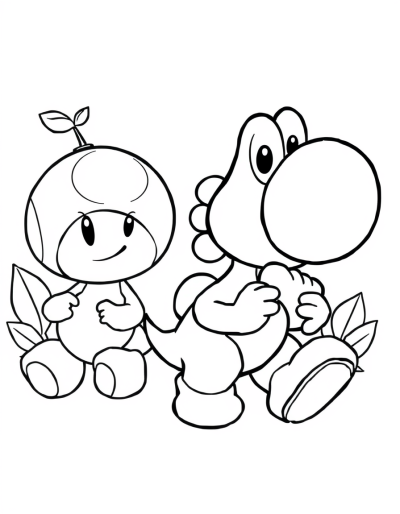 Yoshi Is Eating Some Fruits