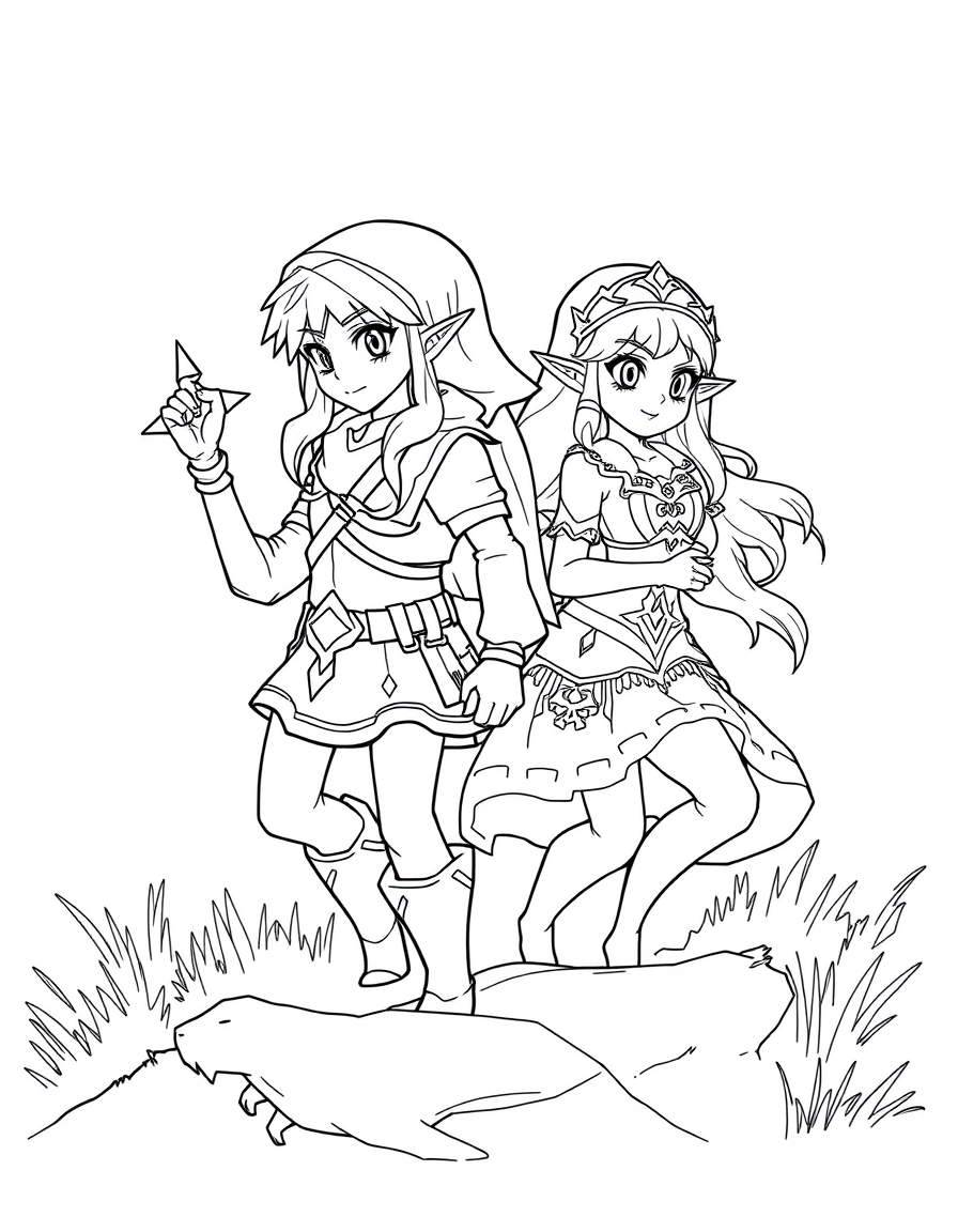 Zelda And Mipha On An Adventure