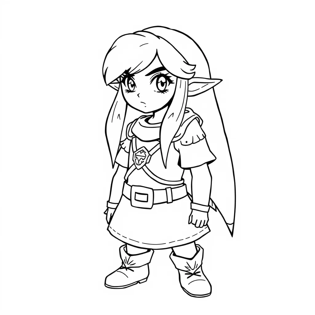 Legend Of Zelda Coloring Sheets
