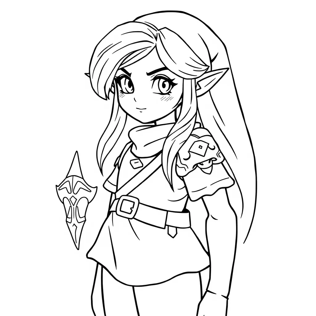 Zelda Coloring Pages Breath Of The Wild