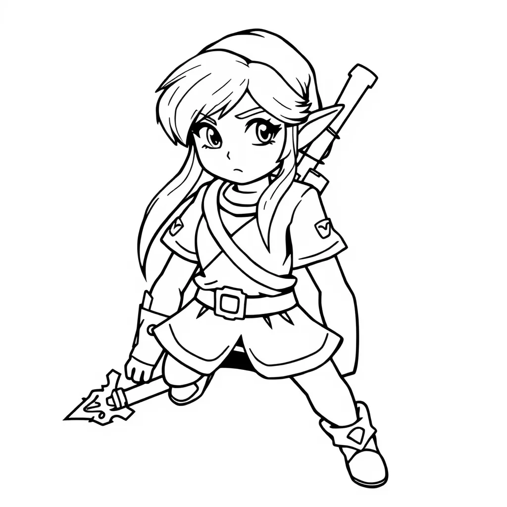 Zelda Guardian Coloring Pages