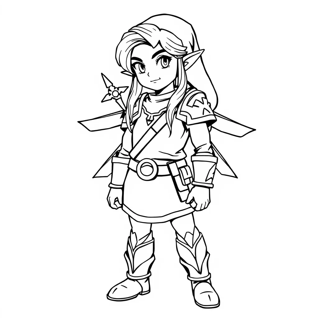 Zelda Coloring Pages For Kids