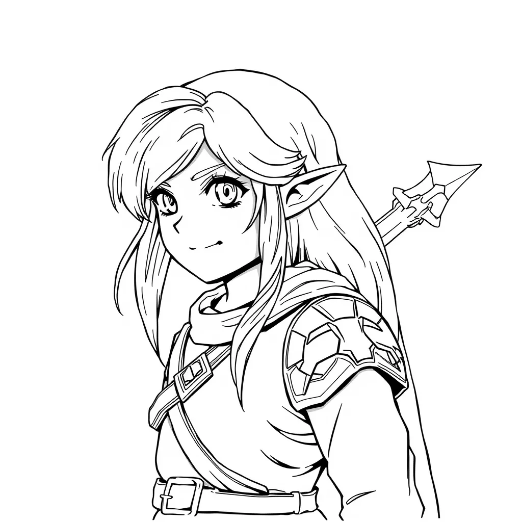 Link Zelda Coloring Sheets