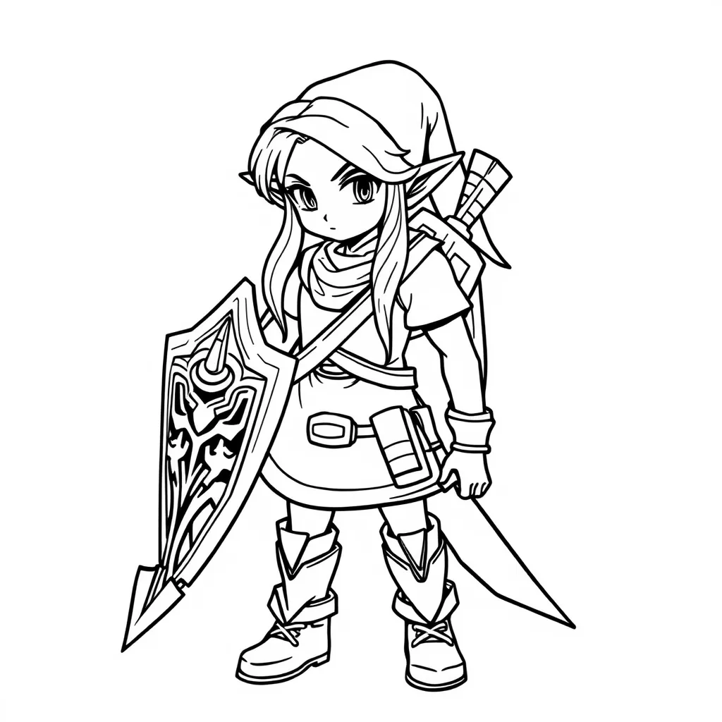 Zelda Printable Coloring Pages