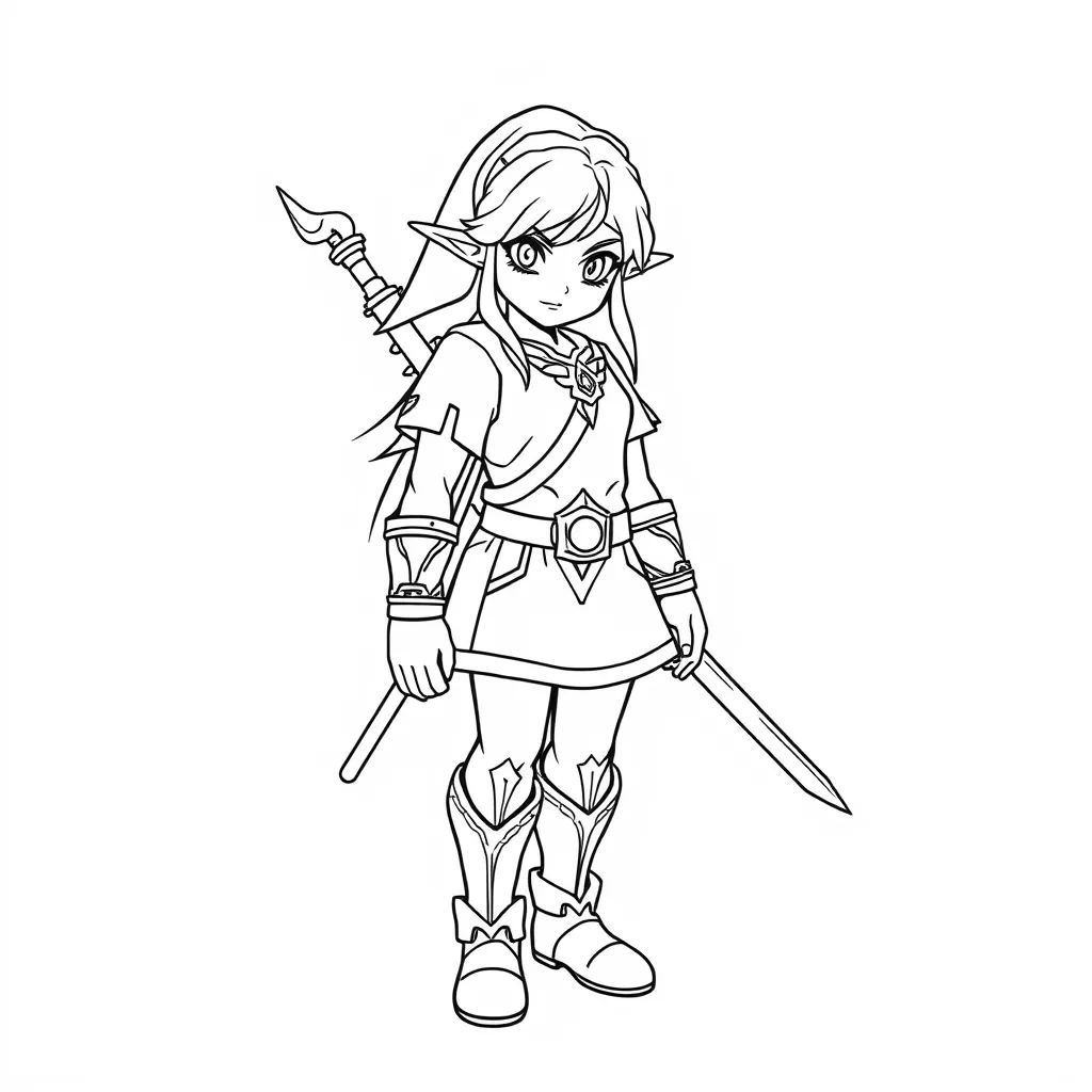 Legend of Zelda Coloring Pages