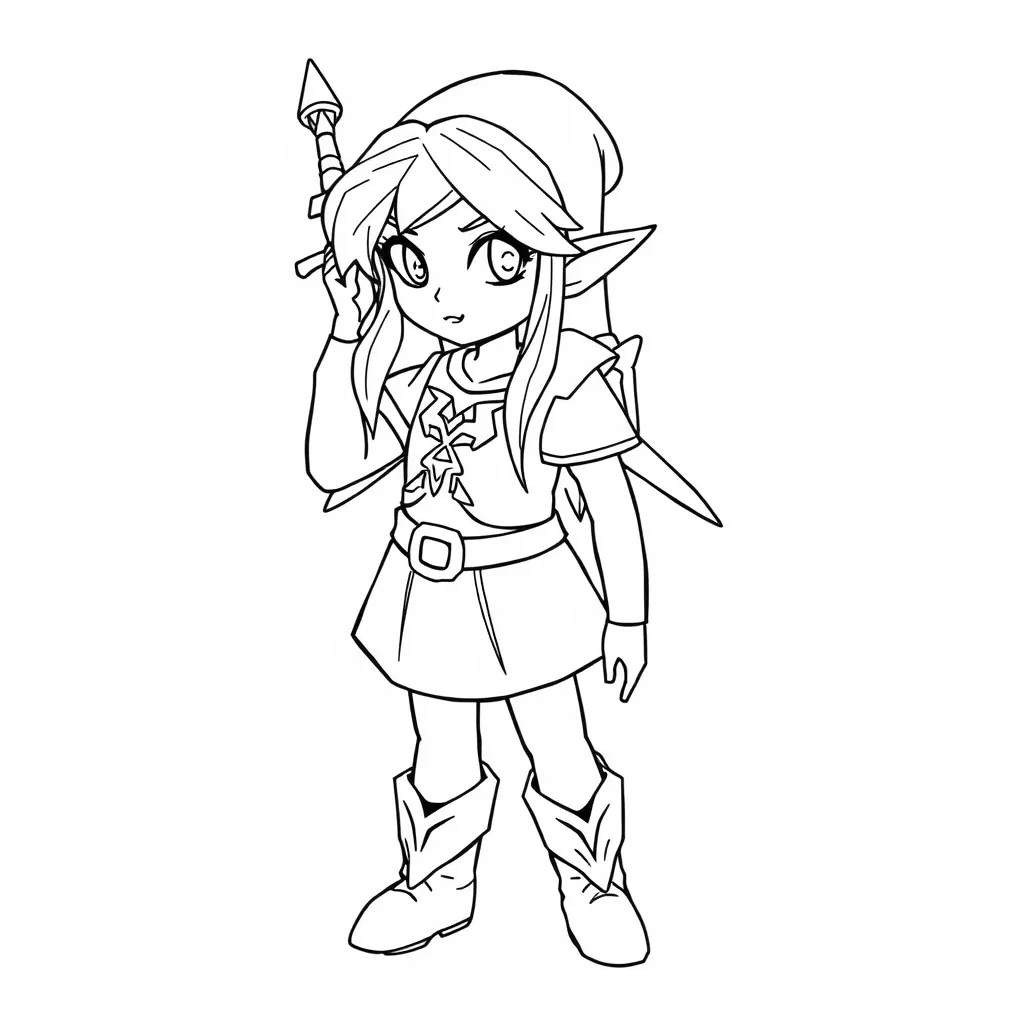 Zelda Coloring Pages Printable