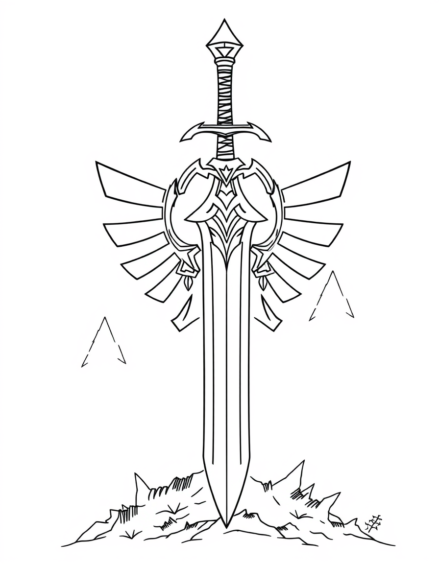 Color The Iconic Master Sword