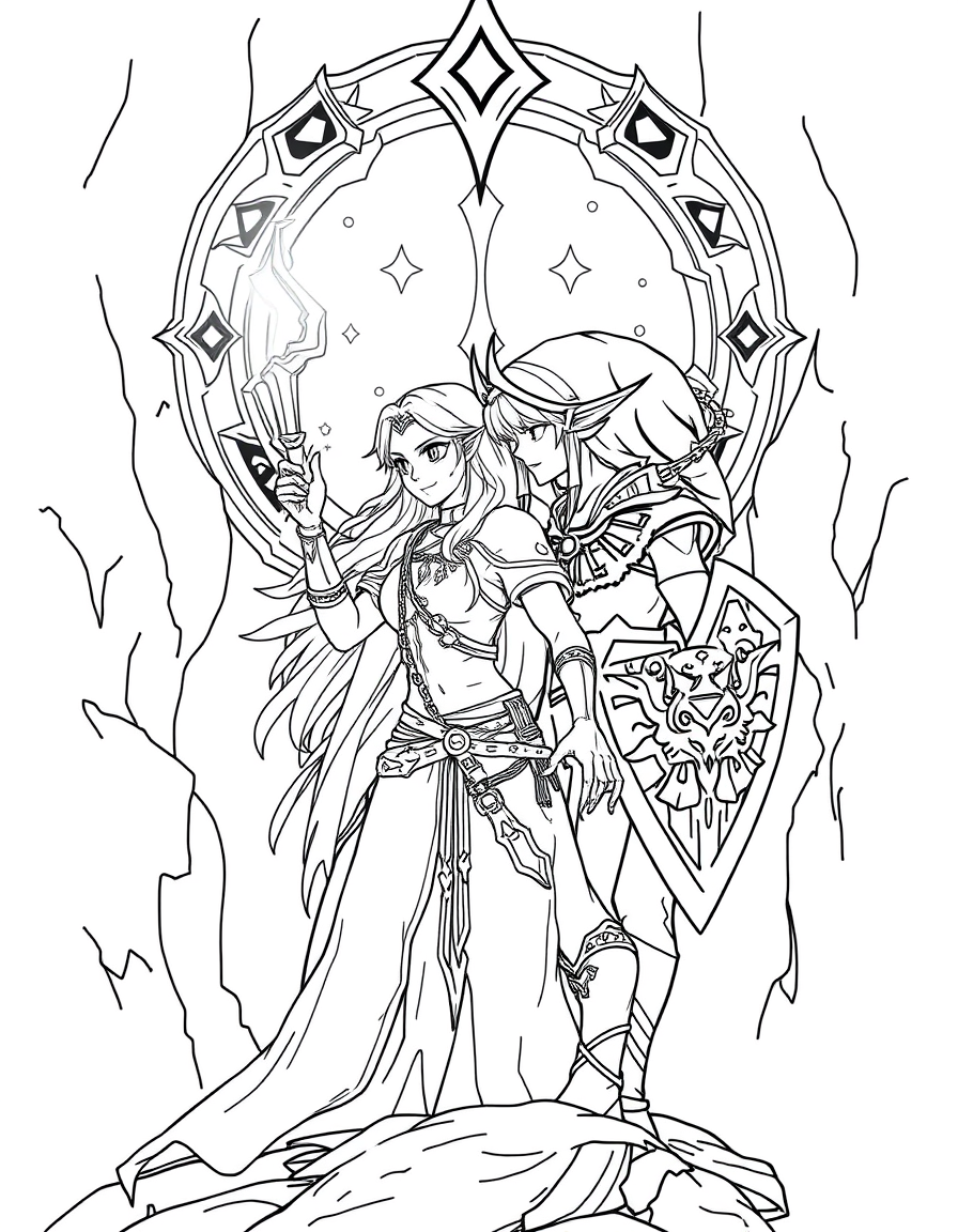 Midna Guiding Link Through Twilight Realm