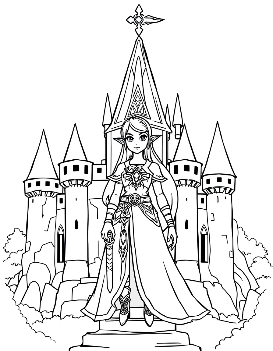 Princess Zelda In Her Castle
