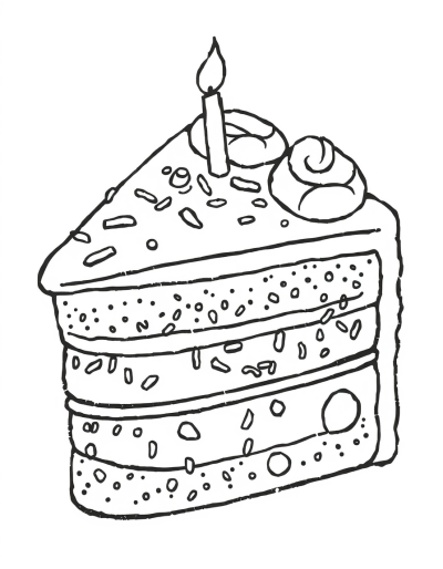 A Colorful Cake With Sprinkles