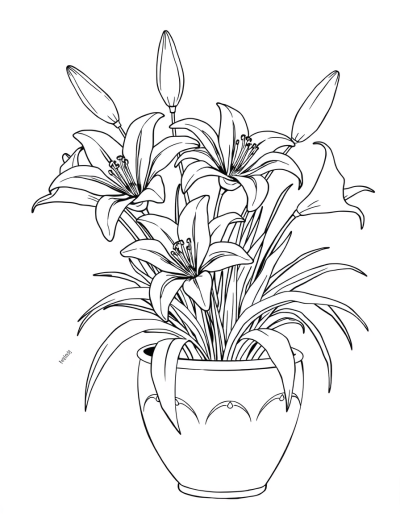 Lilies Swaying In The Sunlight