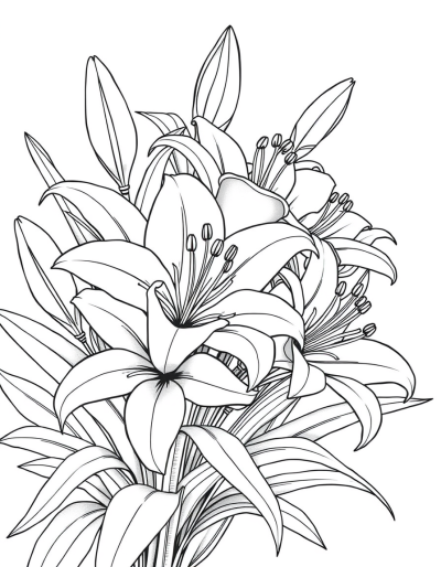 Colorless Lilies Waiting For Your Touch