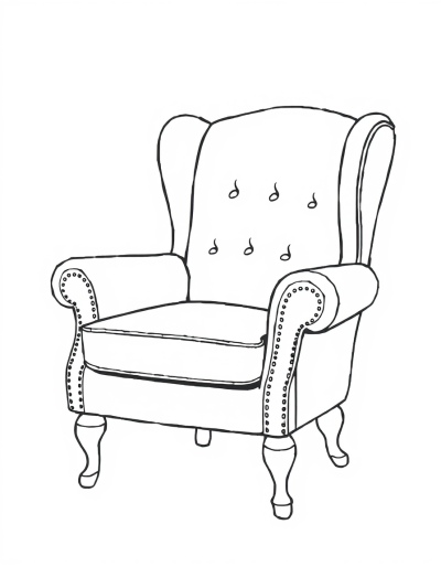 Color A Cozy Armchair