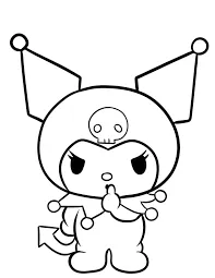 Cute Cinnamoroll coloring sheet