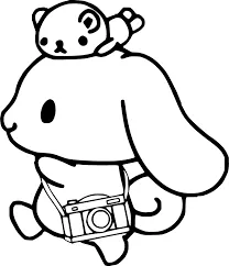 Happy Cinnamoroll coloring Pages