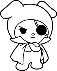 Cinnamoroll coloring sheet