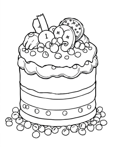 Chocolate Chips On Classic Cake