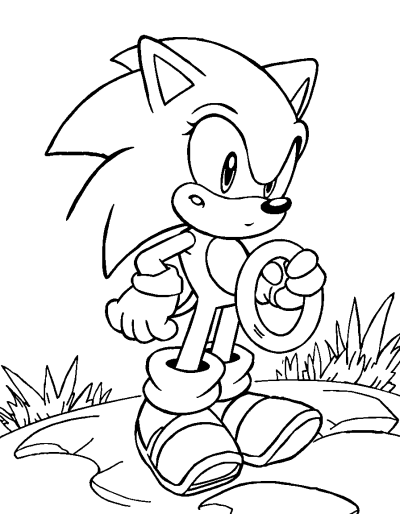 Sonic Collecting Golden Rings