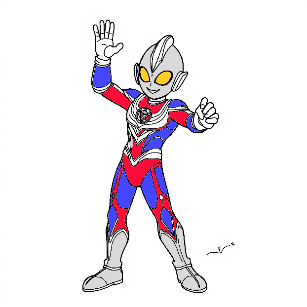 Ultraman Coloring pages for kids