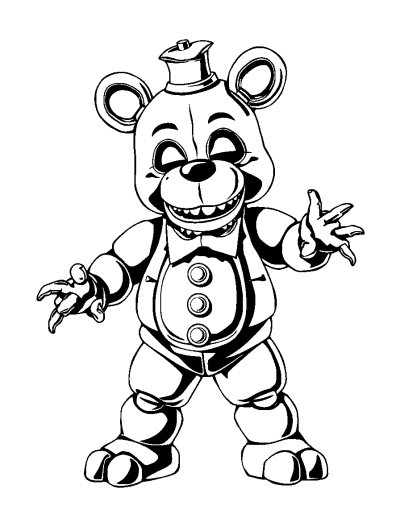 Nightmare Inducing Freddy Fazbear Standing Tall