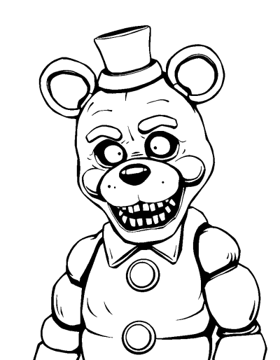 Spooky Freddy Fazbear Lurking In The Shadows