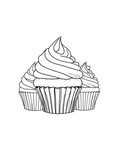 Rainbow Cupcake With Different Colored Layers