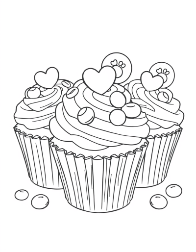 Color The Cupcakes In A Tie Dye Pattern And Top With Candy Gems