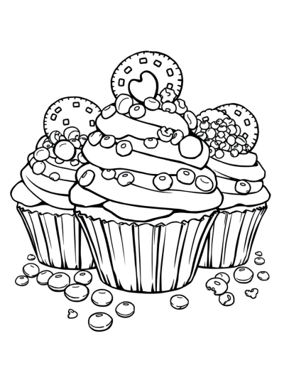 Top The Cupcakes With A Variety Of Candies And Sprinkle With Crushed Cookies