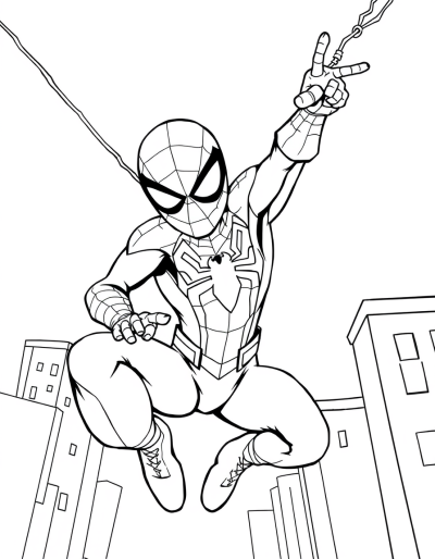 Spider Man Rescuing Civilians From Danger