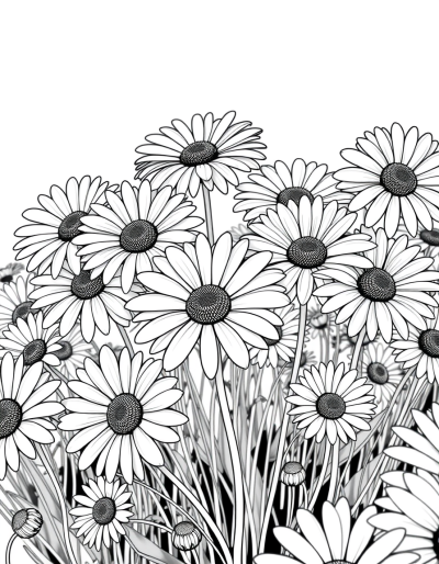 A Field Of Grey Daisies
