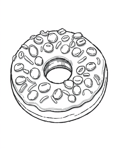 Donuts Covered In Bright, Sugary Candy Pieces