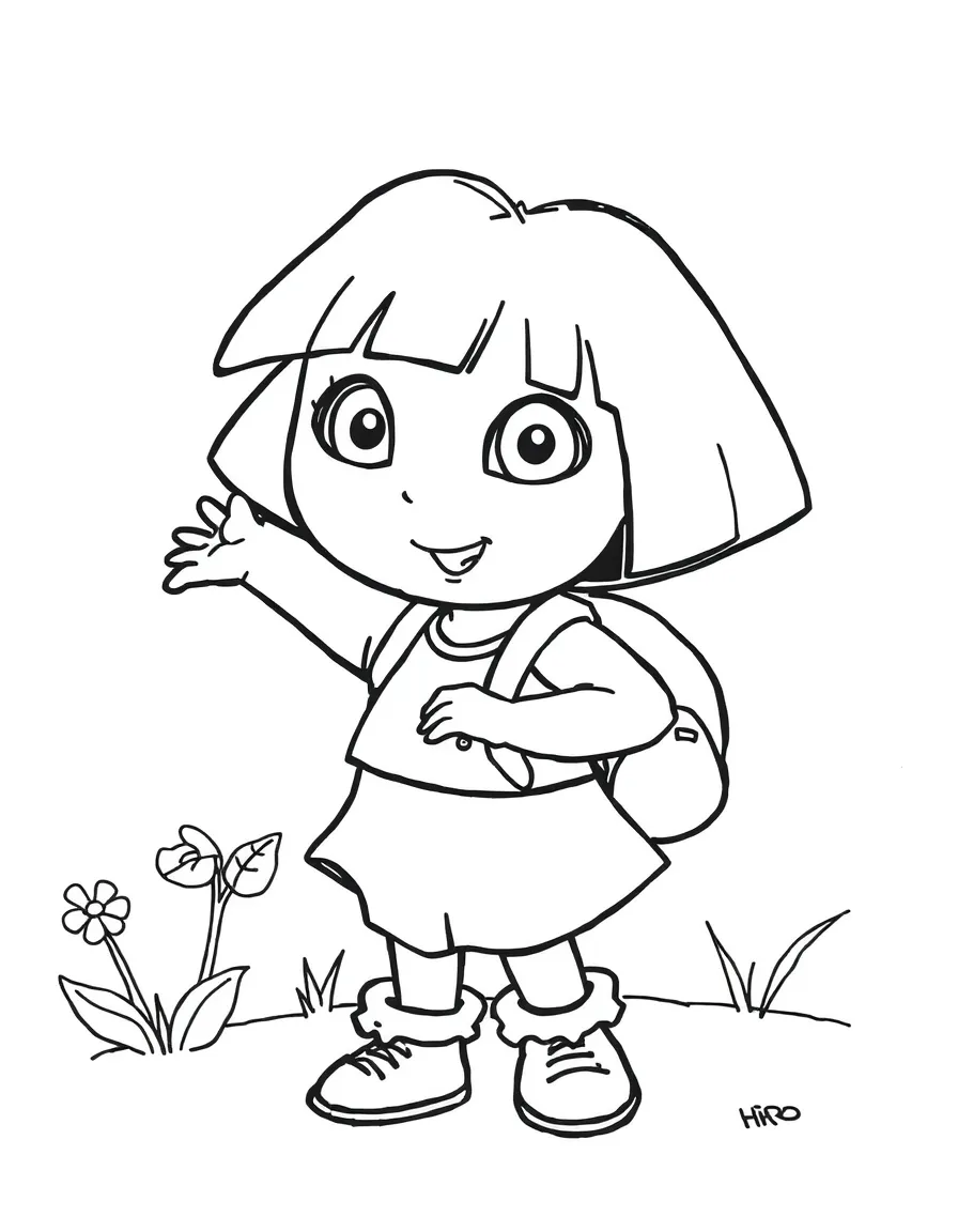 Dora Printable Coloring Pages