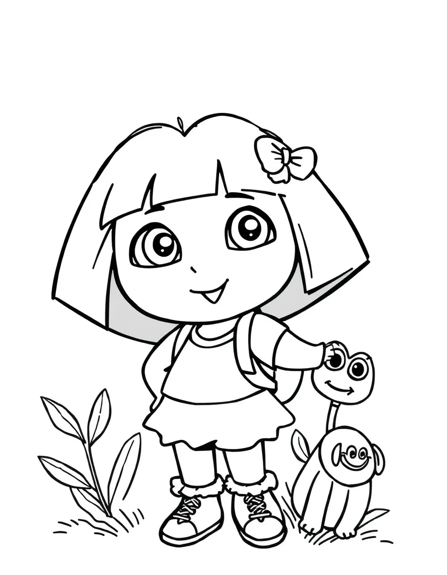 Dora Color Sheets Printable