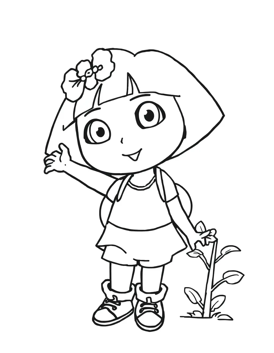 Dora And Boots Coloring Pages