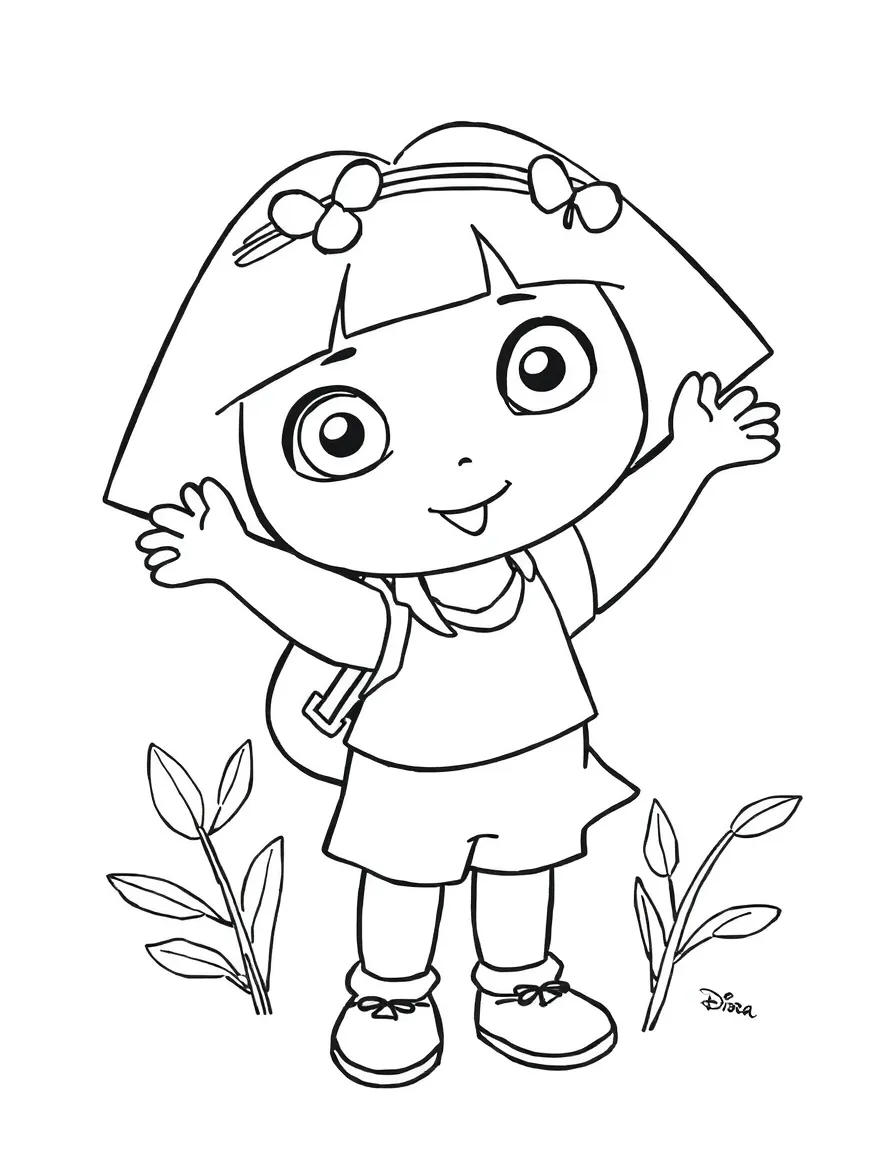 Coloring Pages Dora The Explorer