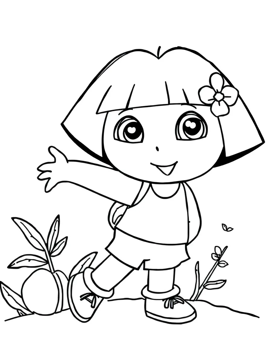 Dora The Explorer Coloring Page