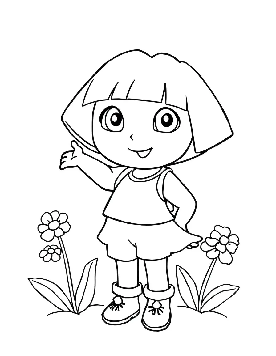 Coloring Pages Dora