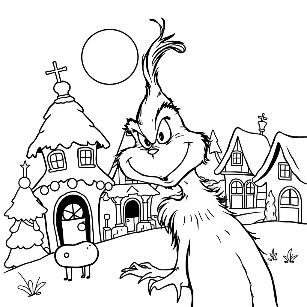 christmas coloring pages grinch