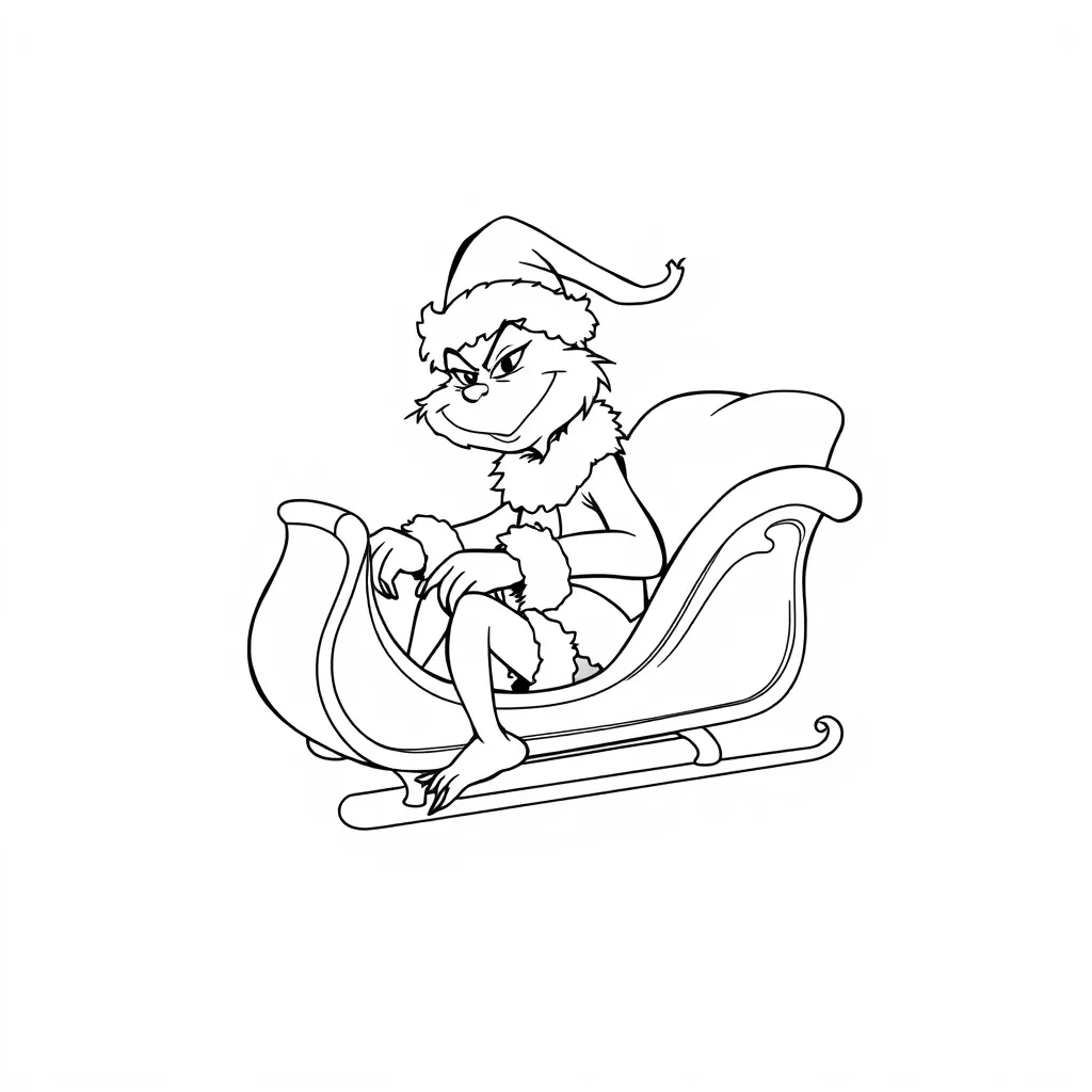 grinch colouring book