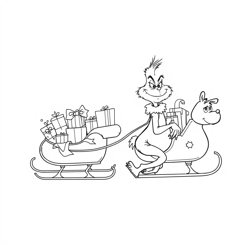 Grinch coloring Pages for kids