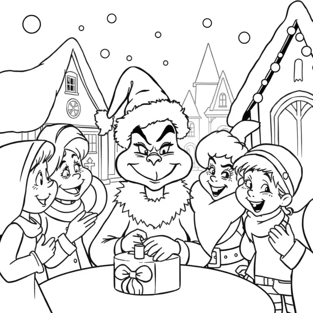 grinch coloring page