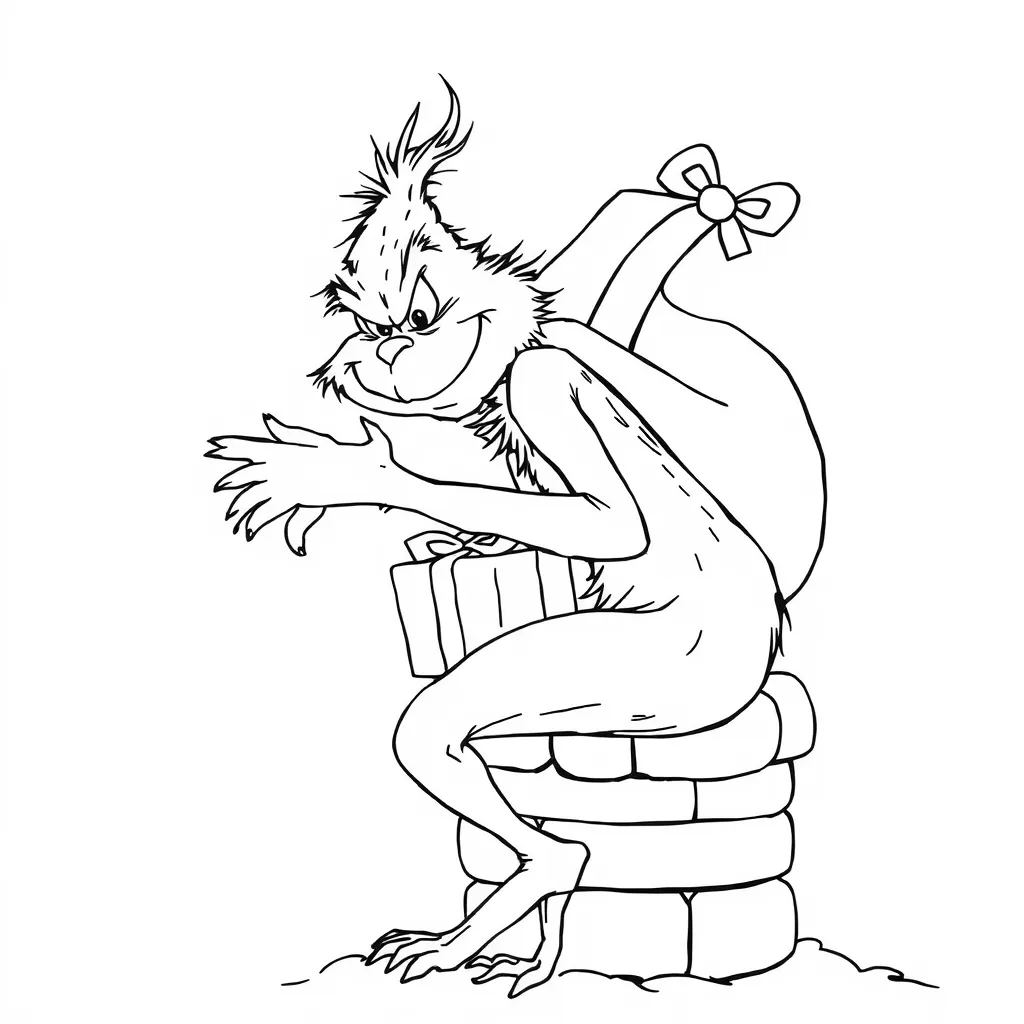 Grinch christmas coloring pages