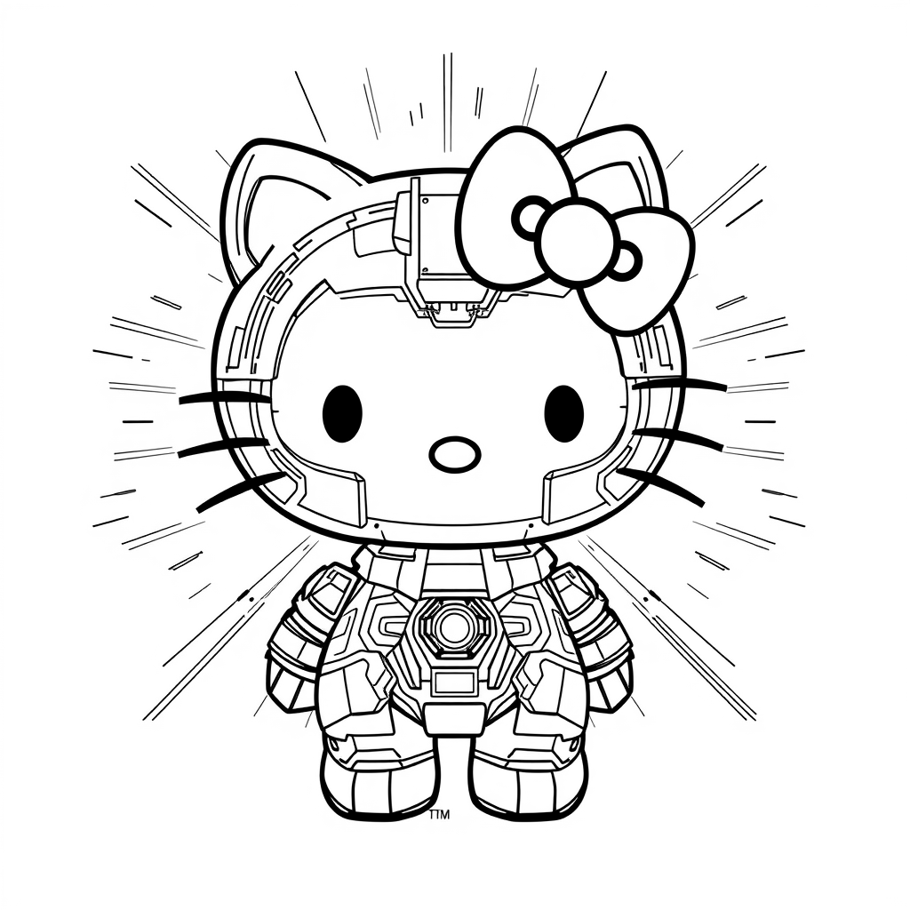 Hello Kitty Coloring Page