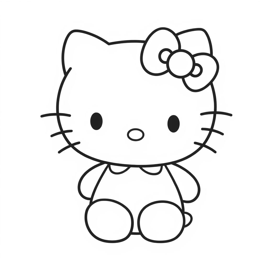 Hello Kitty Coloring Page