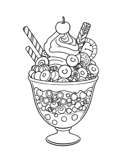 Sweet And Colorful Treat Bowl