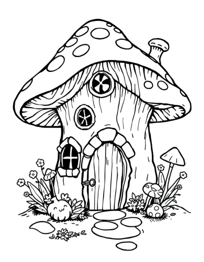 A Magical Mushroom Cottage
